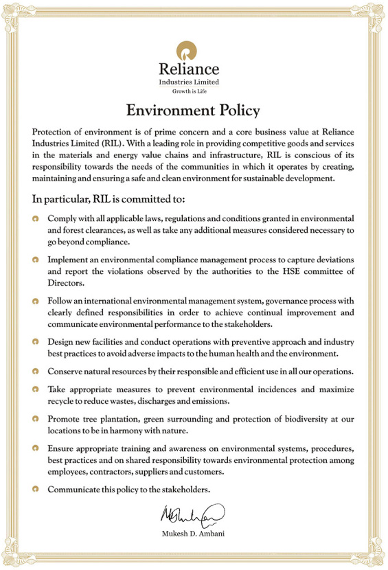 Environment Policy